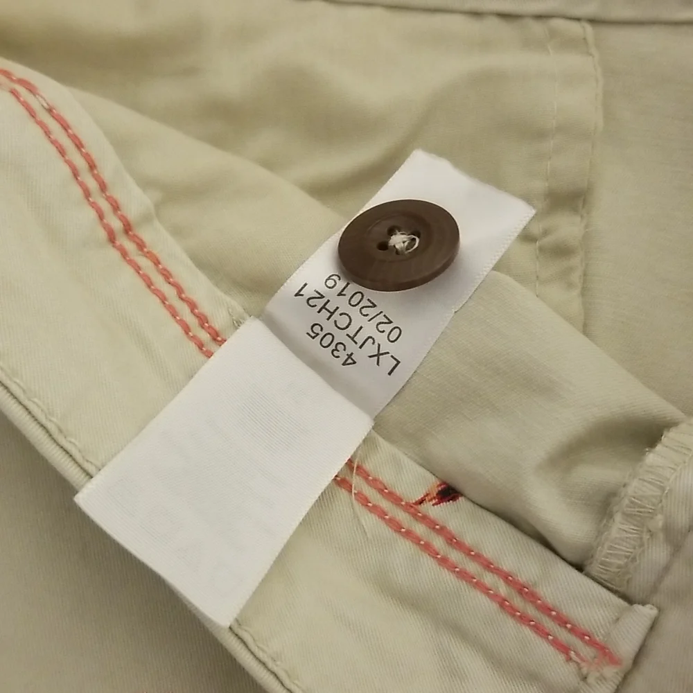 Aeropostale Size 31 Parrot Bermuda Short Khaki Tropical Bird Hawaiian - Picture 5 of 6